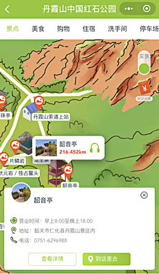 綦江景区手绘地图智慧导览和语音结合，让景区“活”起来